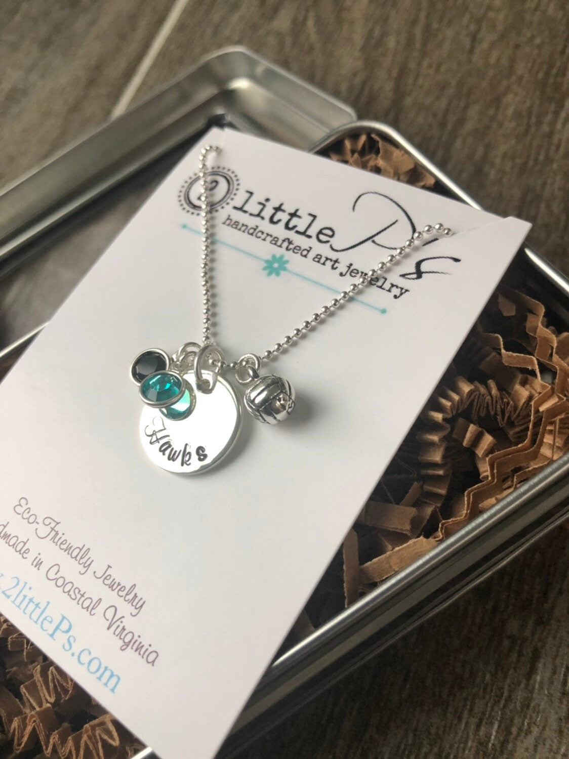 Personalized Jewely Team Volleyball Necklace, Band, Colorguard, YOU PERSONALIZE Team Gift, Volleyball, Gift for her