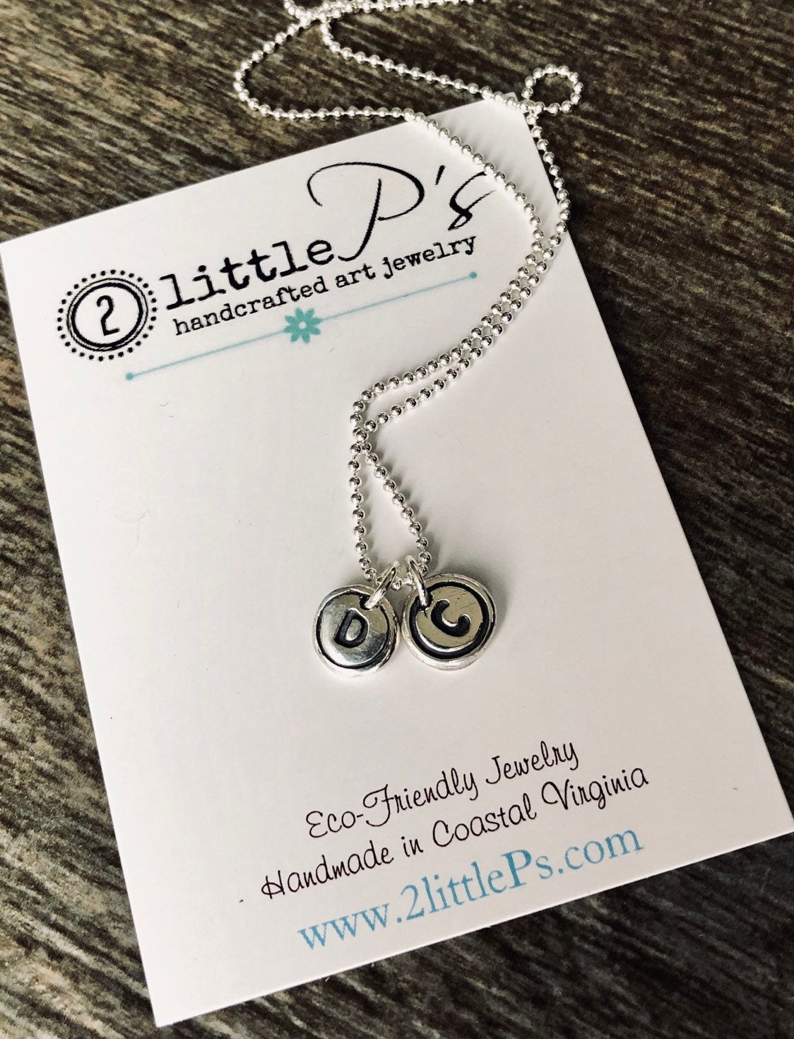 Typewriter Keys Personalized Jewelry Minimalist Letter Necklace Letter Typewriter Charms Choose YOUR LETTERS (TWO)