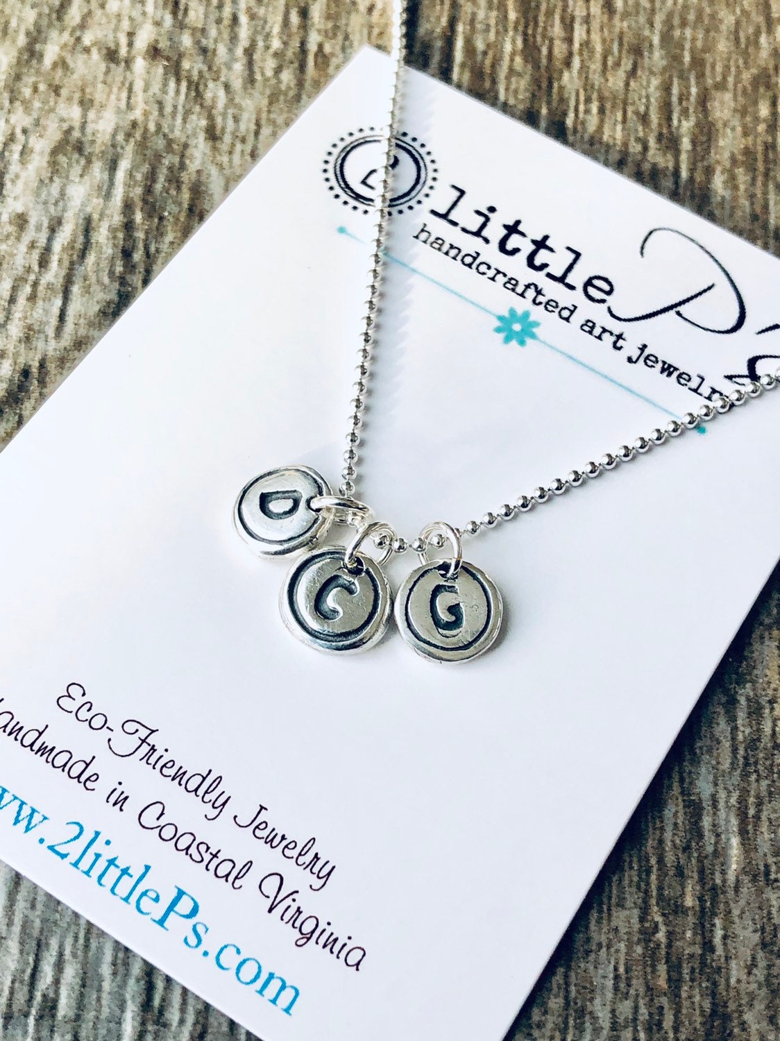Typewriter Keys Personalized Jewelry Minimalist Letter Necklace Letter Typewriter Charms Choose YOUR LETTERS (THREE)