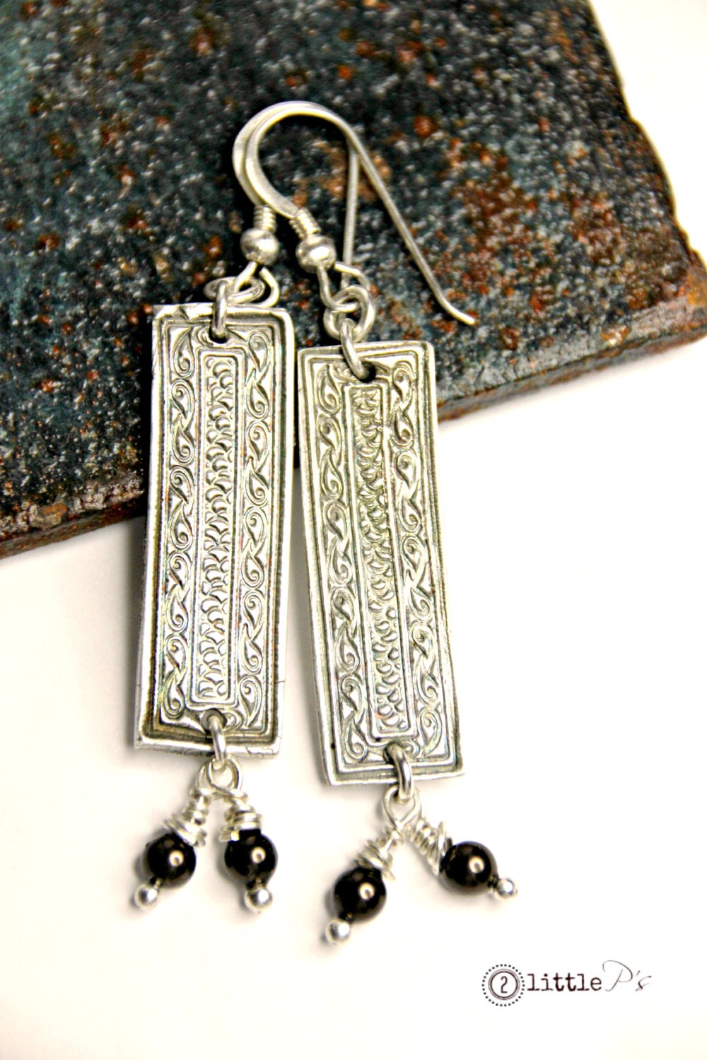 As Seen on Hart of Dixie, Boho, Gift for Her,Textured Art Jewelry, Handcrafted Pure Silver