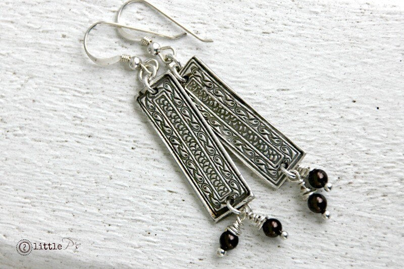 As Seen on Hart of Dixie, Boho, Gift for Her,Textured Art Jewelry, Handcrafted Pure Silver
