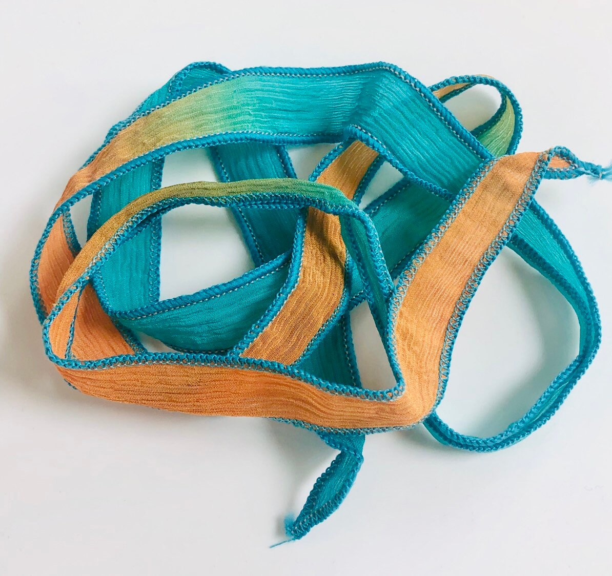 Silk Wrap Ribbon, Silk Ribbon Wrap ~ Tropical Silk Wrap Ribbon - One Ribbon