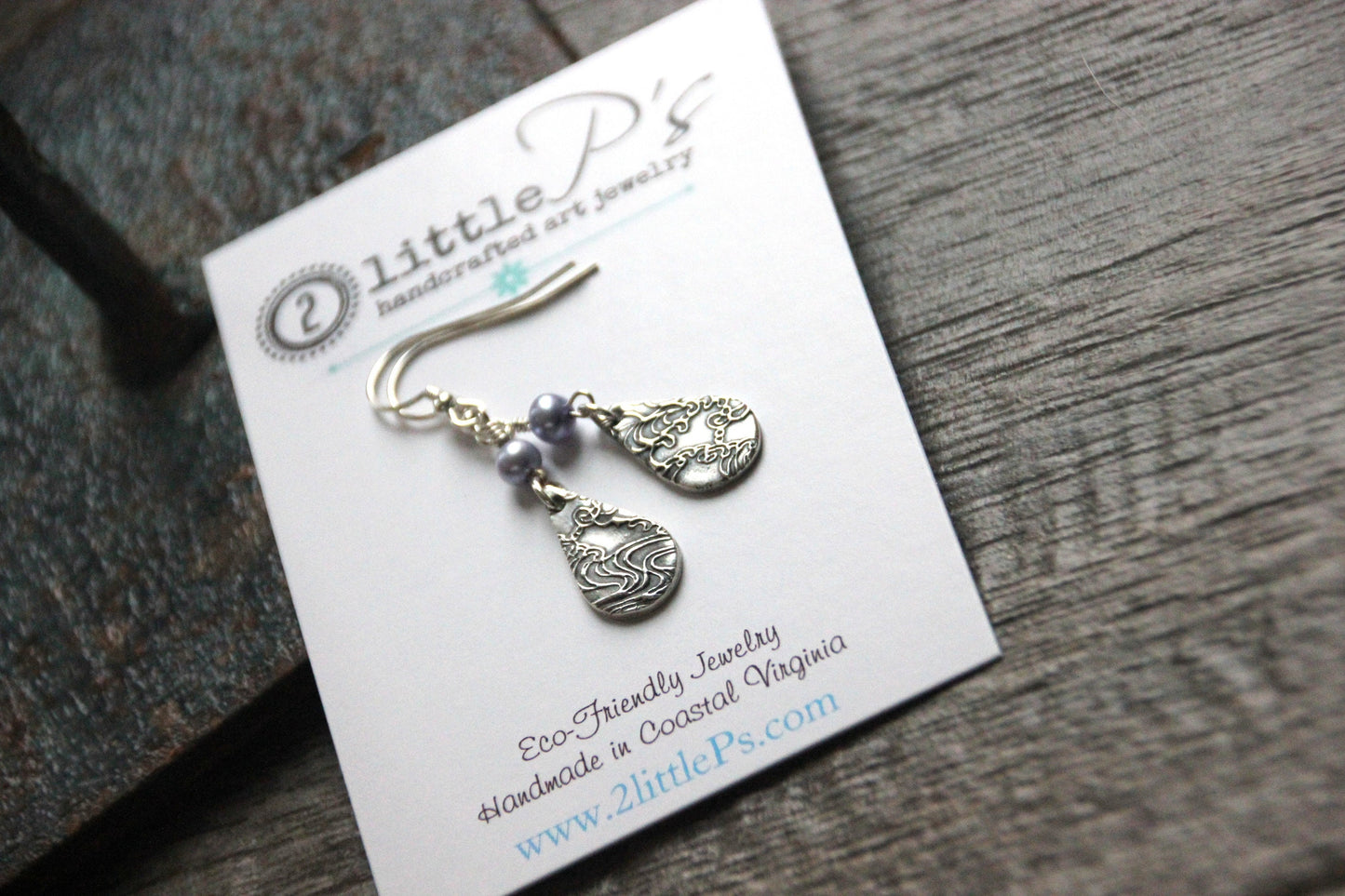 Ships Today, Serenity Drop Earrings, Cool water Jewelry, Bridesmaid Gift