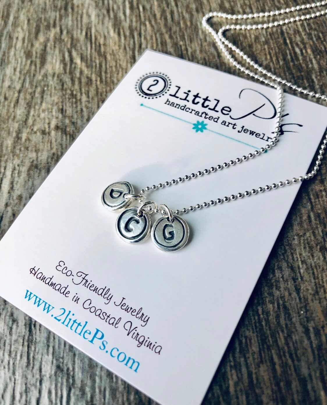 Typewriter Keys Personalized Jewelry Minimalist Letter Necklace Letter Typewriter Charms Choose YOUR LETTERS (THREE)