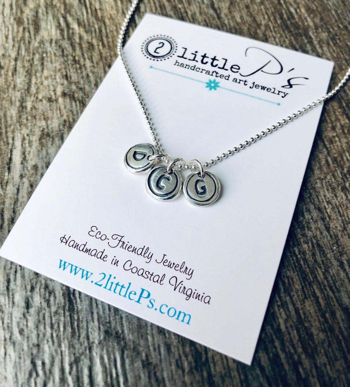 Typewriter Keys Personalized Jewelry Minimalist Letter Necklace Letter Typewriter Charms Choose YOUR LETTERS (THREE)