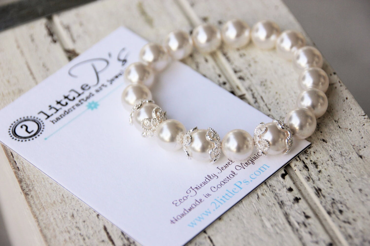 Pearl Elements Bead Bracelet, Swarovski Pearl Elements, Gift for Her
