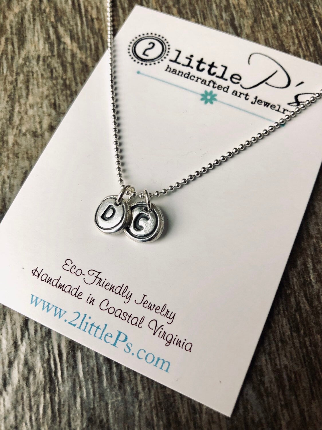 Typewriter Keys Personalized Jewelry Minimalist Letter Necklace Letter Typewriter Charms Choose YOUR LETTERS (TWO)