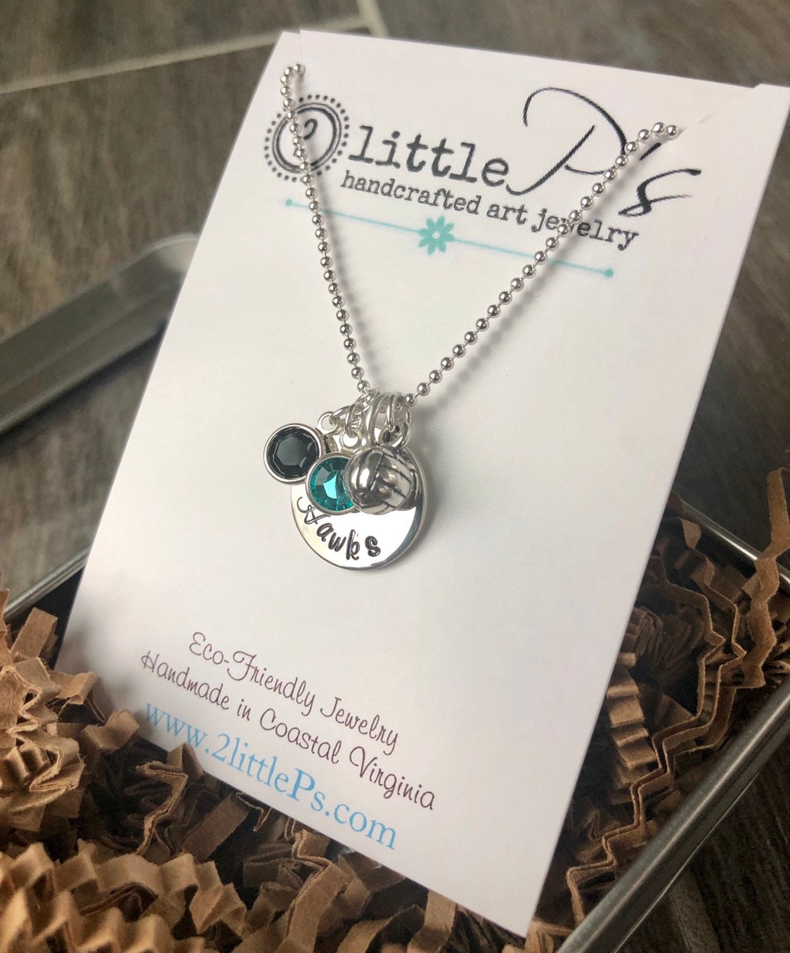 Personalized Jewely Team Volleyball Necklace, Band, Colorguard, YOU PERSONALIZE Team Gift, Volleyball, Gift for her