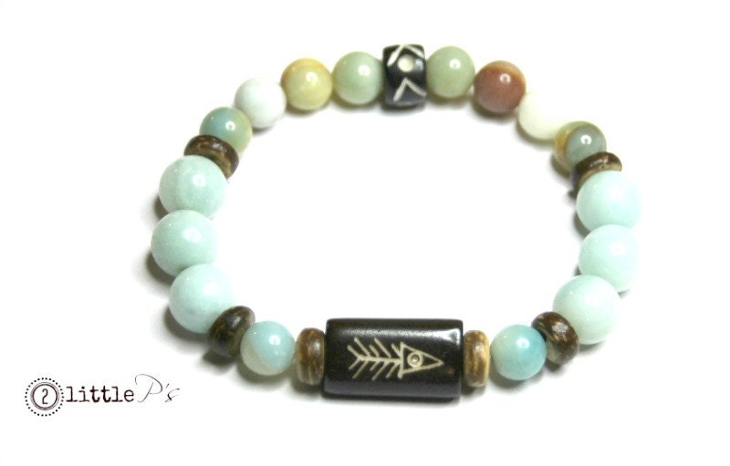 Flower Stackies, Elastic Stretch Bracelet, Dragonfly Bead Bracelets, Cool Gift for her
