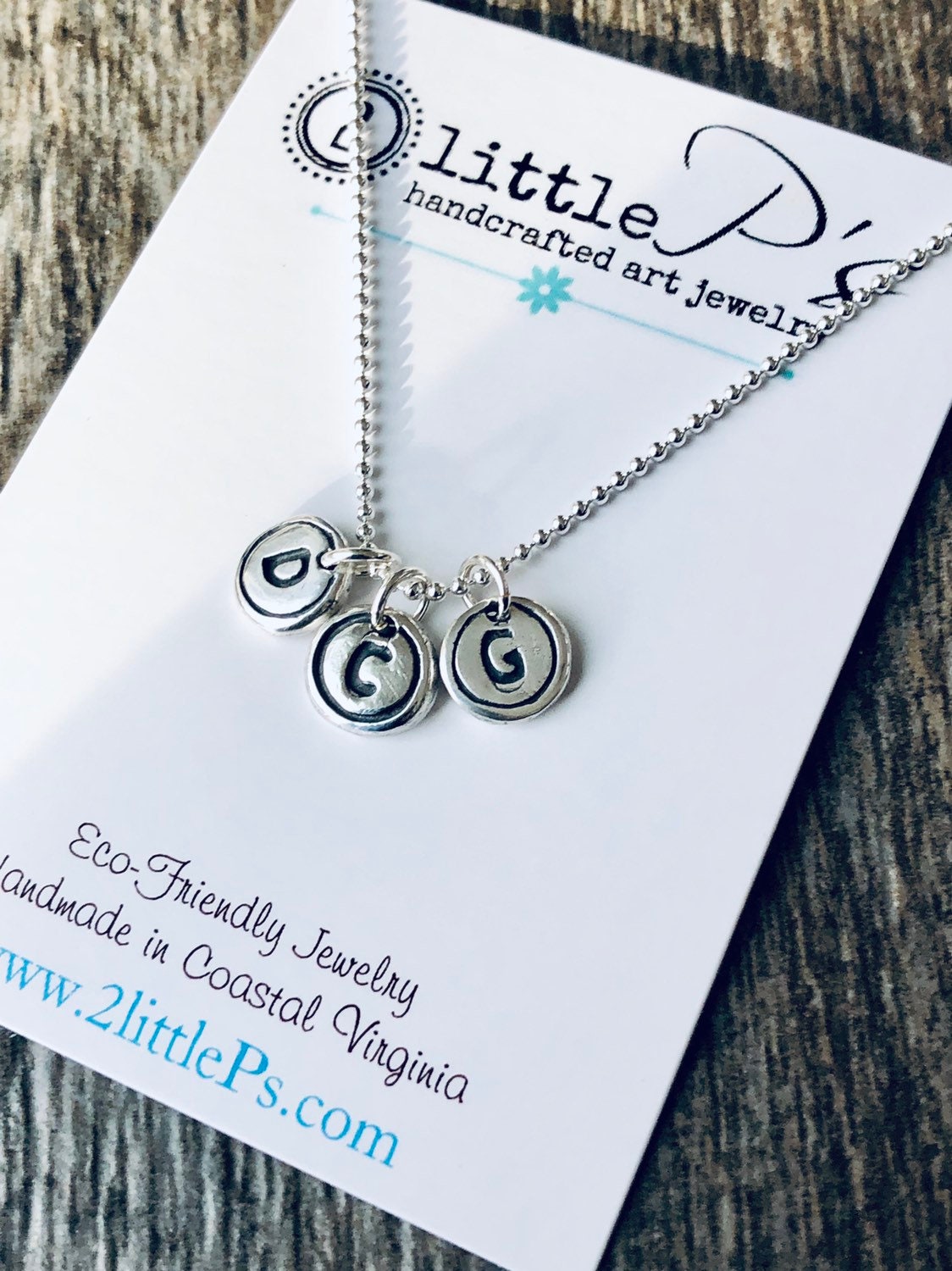Typewriter Keys Personalized Jewelry Minimalist Letter Necklace Letter Typewriter Charms Choose YOUR LETTERS (THREE)