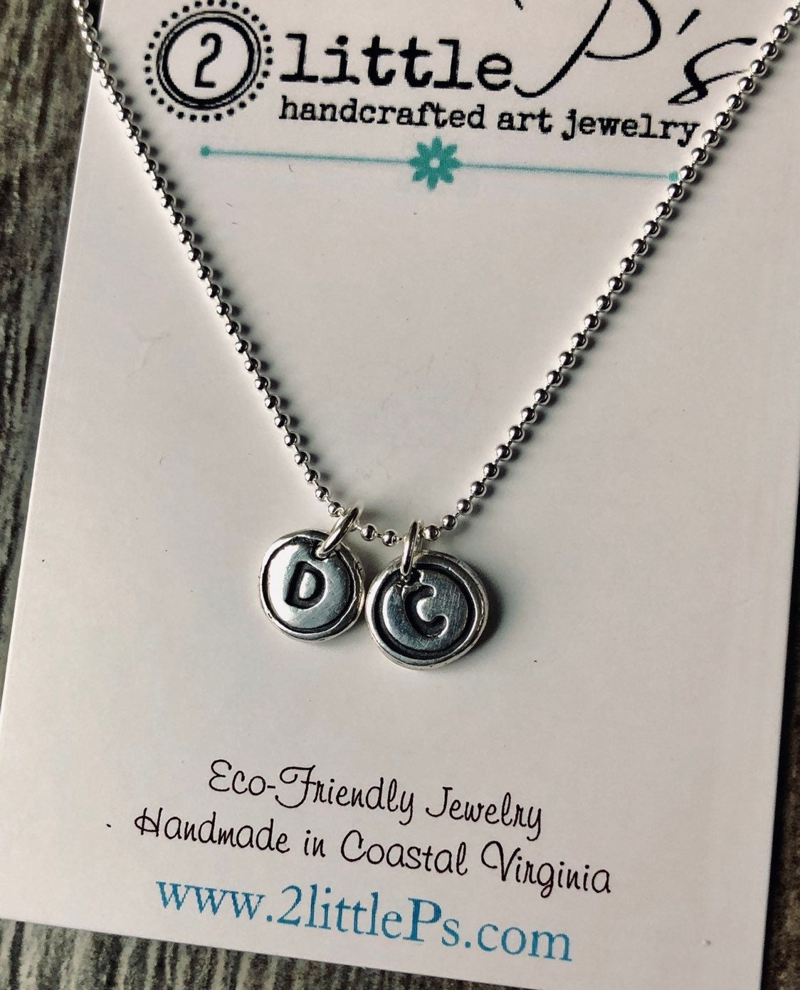Typewriter Keys Personalized Jewelry Minimalist Letter Necklace Letter Typewriter Charms Choose YOUR LETTERS (TWO)