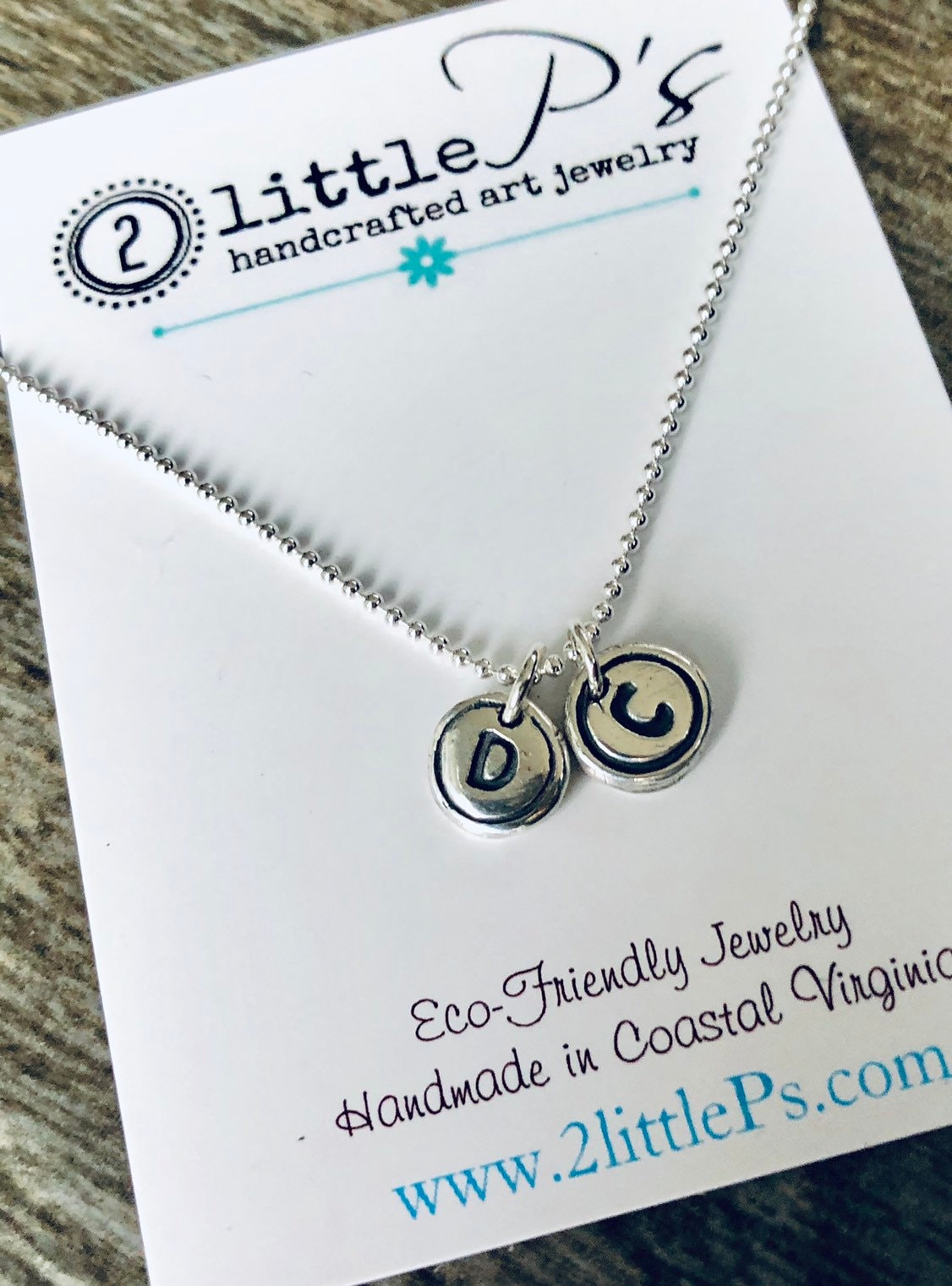 Typewriter Keys Personalized Jewelry Minimalist Letter Necklace Letter Typewriter Charms Choose YOUR LETTERS (TWO)