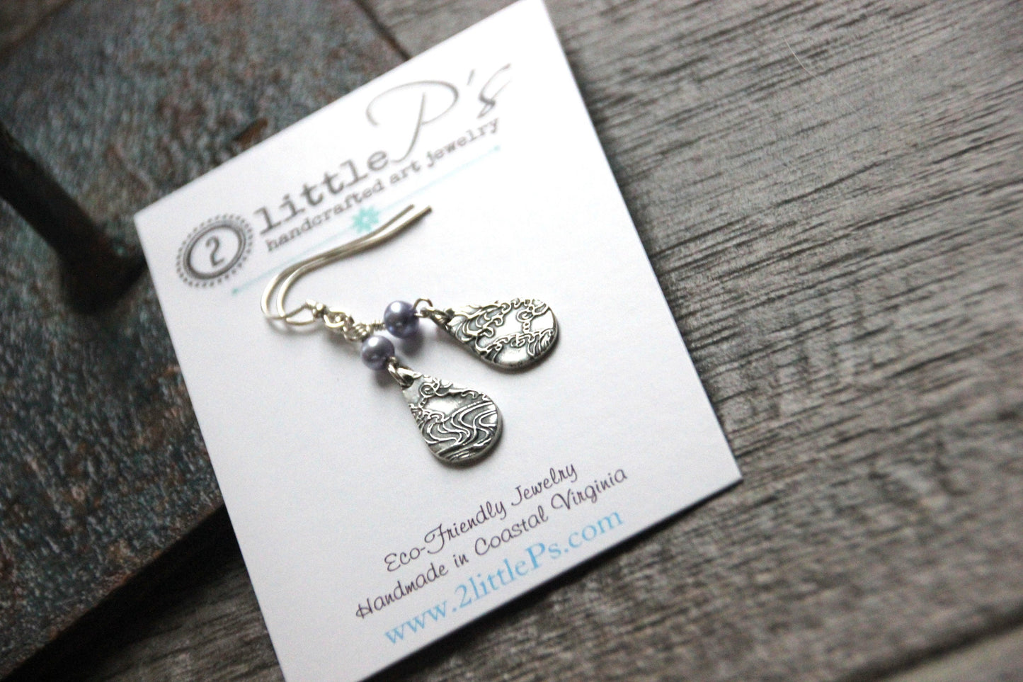 Ships Today, Serenity Drop Earrings, Cool water Jewelry, Bridesmaid Gift