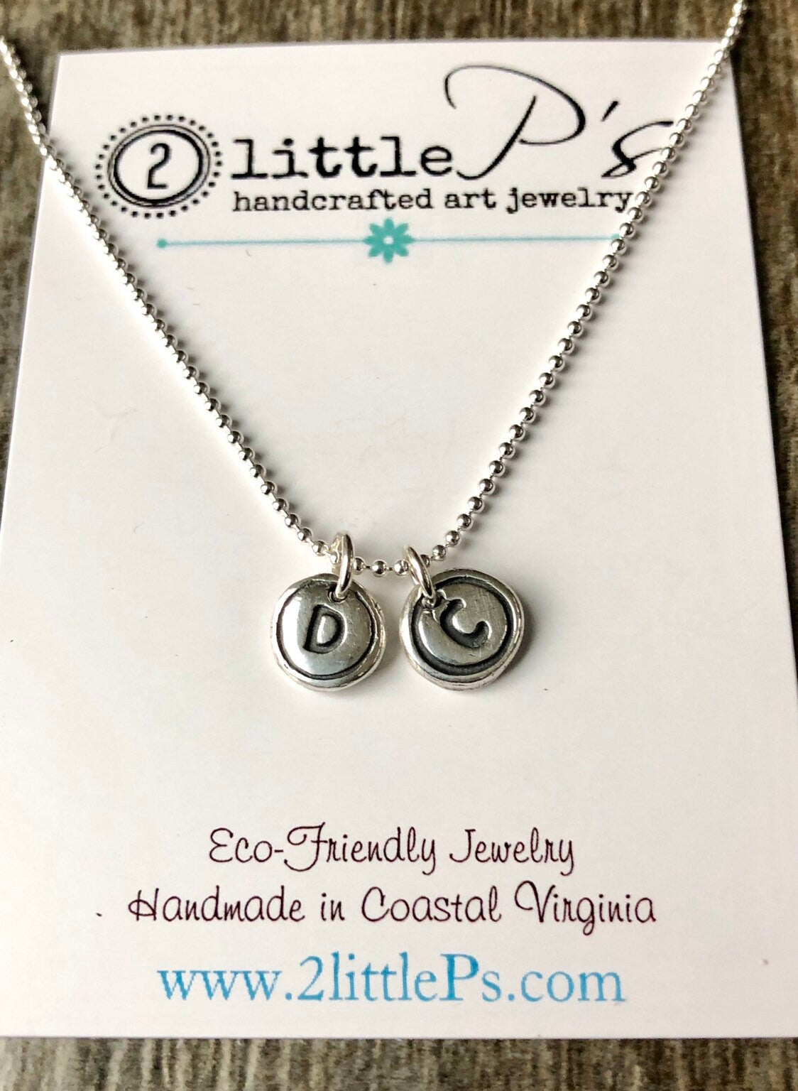 Typewriter Keys Personalized Jewelry Minimalist Letter Necklace Letter Typewriter Charms Choose YOUR LETTERS (TWO)