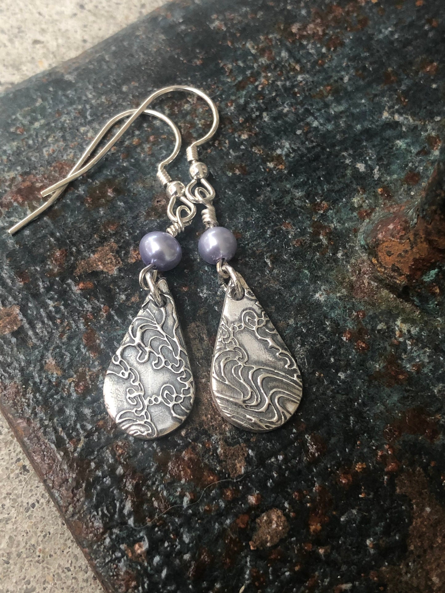 Ships Today, Serenity Drop Earrings, Cool water Jewelry, Bridesmaid Gift