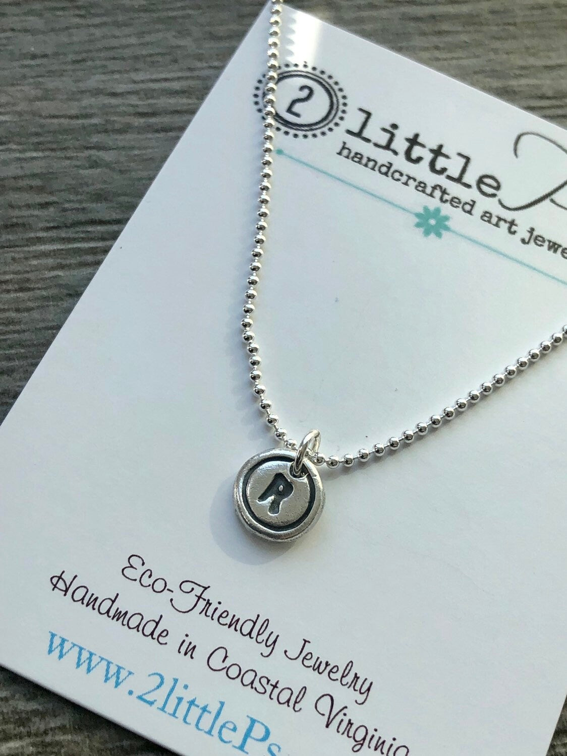 Typewriter Key Letter Personalized Jewelry Minimalist Letter Necklace Letter Typewriter Charms Choose YOUR LETTER (ONE)