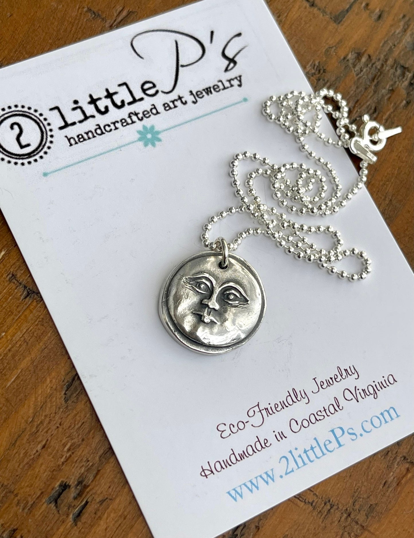 Moon Jewelry MOON FACE Necklace Gift for her MOON Pendant Night Sky Lover