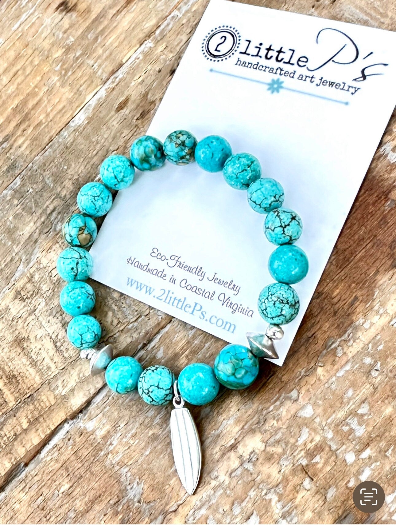 Surfer Stackies, Elastic Stretch Bracelet, Surfboard Charm Bead Bracelets, Gift for her