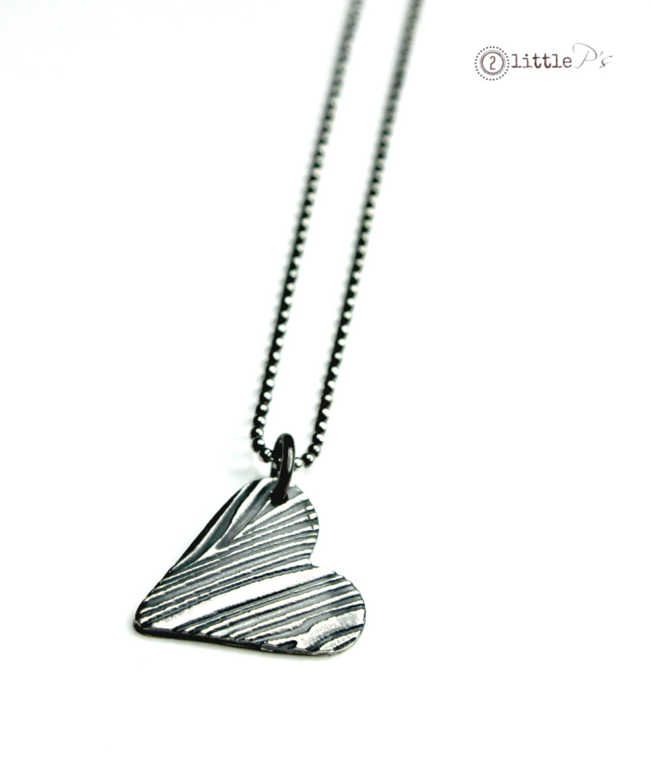 Tree Bark Hearts Valentine's Day Gift for Her Heart Necklace True Love Original Design