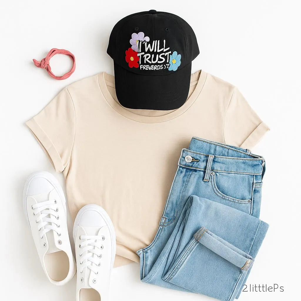 Christian Hat Proverbs I Will Trust Bible Verse Baseball Cap
