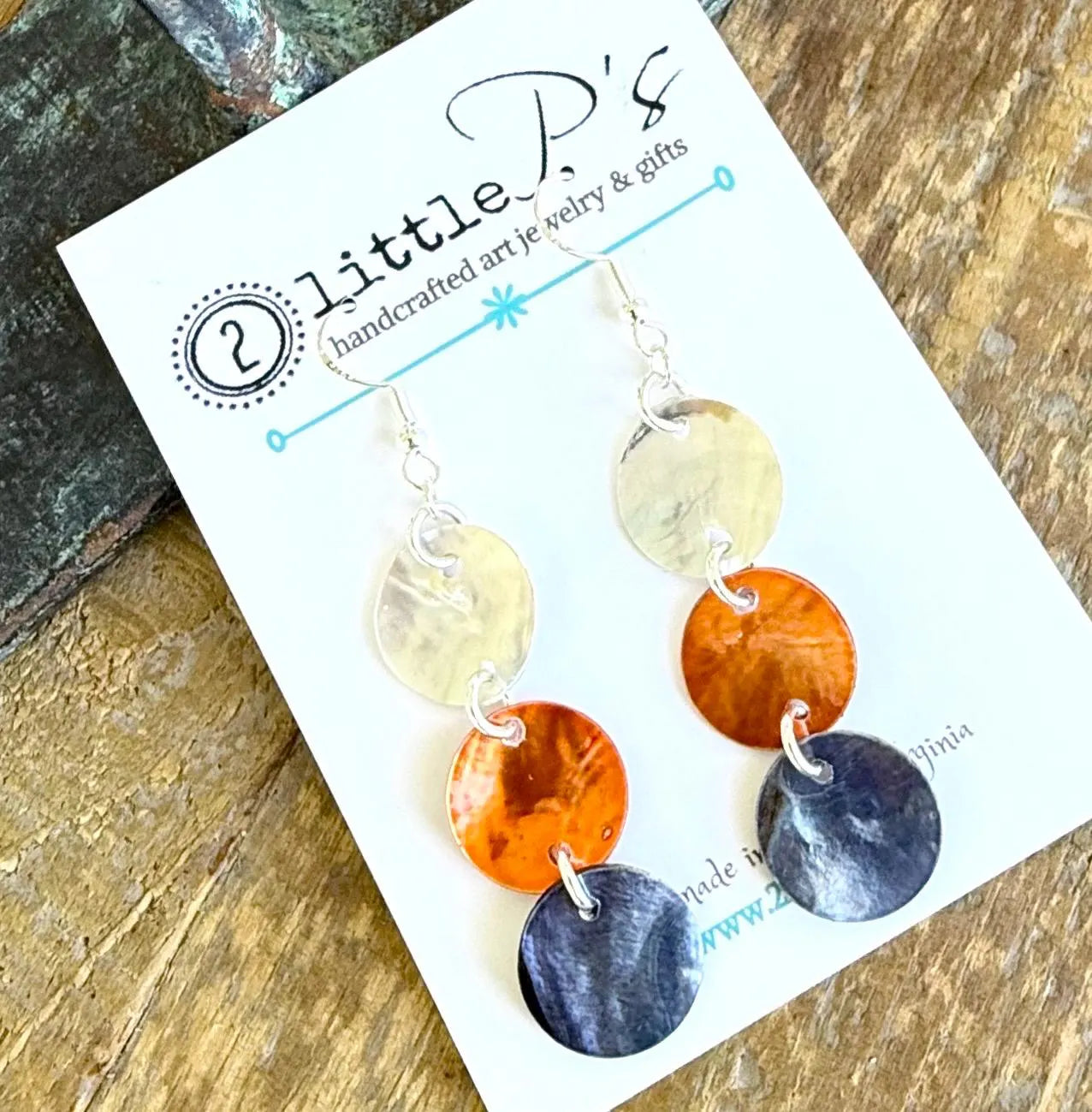 Handcrafted Shell Dangle Earrings – Sterling Silver Findings | 2littlePs