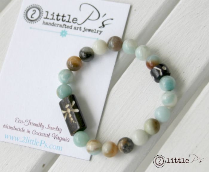 Dragonfly Stackies, Elastic Stretch Bracelet, Dragonfly Bead Bracelets, Cool Gift for her