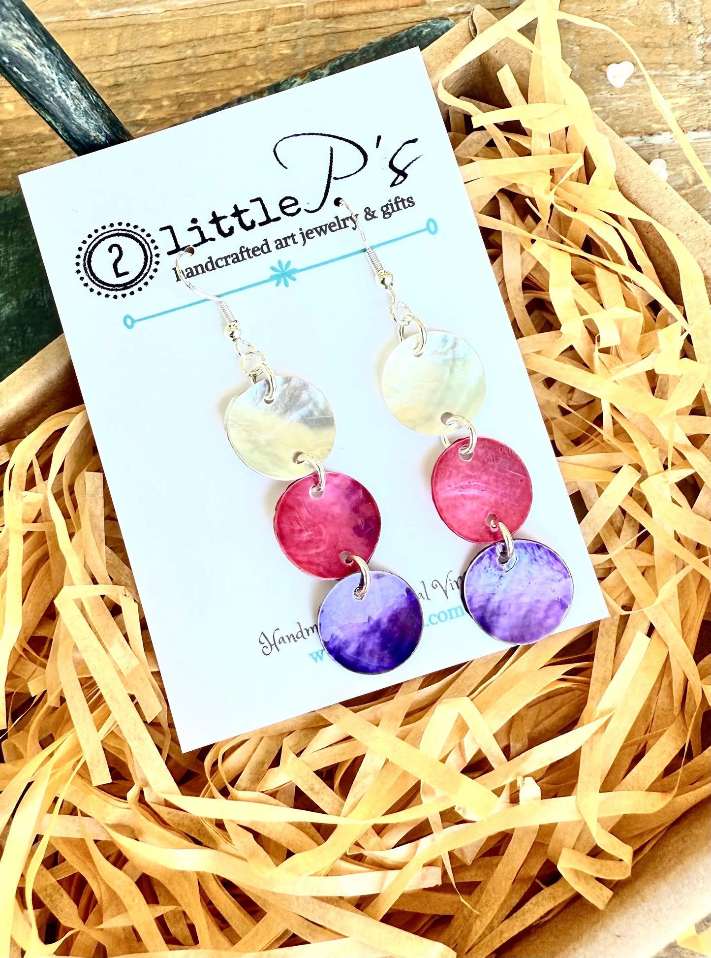 Handcrafted Shell Dangle Earrings – Sterling Silver Findings | 2littlePs