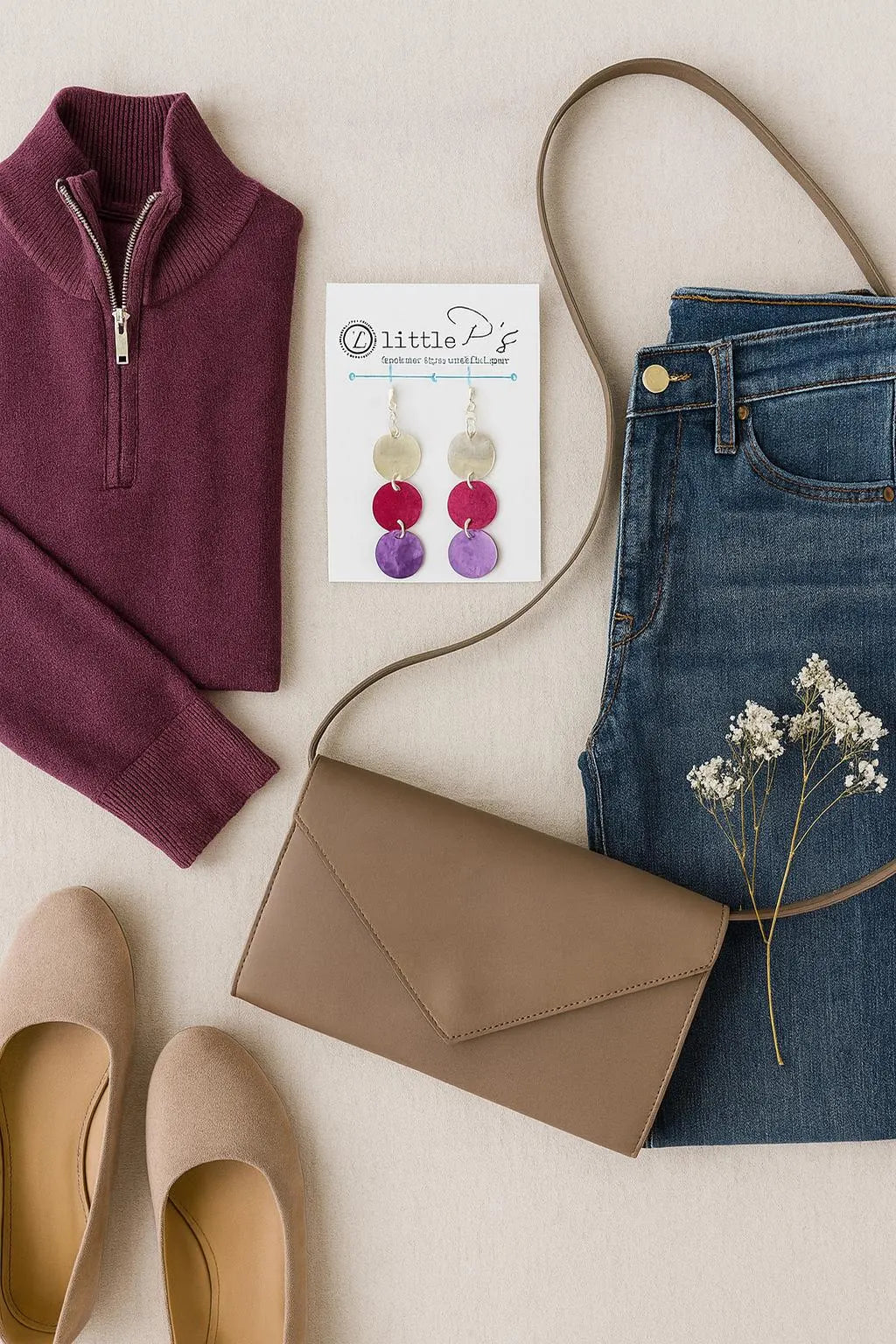 Handcrafted Shell Dangle Earrings – Sterling Silver Findings | 2littlePs